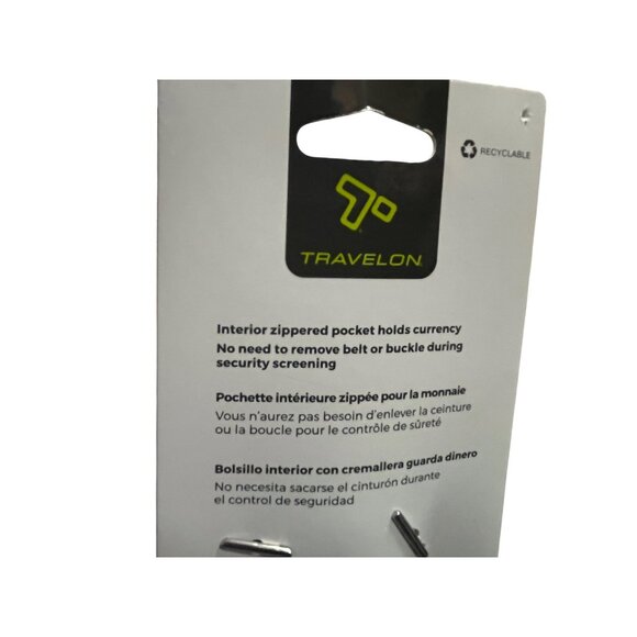 Travelon Money Belt Security Friendly Black L 38-40 Hidden Zipper Pocket NEW - Picture 9 of 14